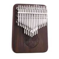 Premium Sequential 42 Key Walnut Hluru Life Tree Kalimba Thumb Piano for Meditation & Daily Entertainment