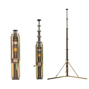 Okaf 3-10M di động Telescopic mast Lift sử dụng cho Camera giám sát và tháp chiếu sáng và ăng-ten telescopic mast