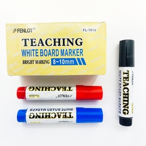 Marqueur pour tableau blanc de qualité supérieure, super luxueux, 6 pièces/boîte, facilement effaçable, rouge et noir, grande taille, pour l'enseignement - Product Image 2