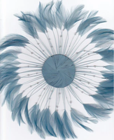 Brun poulet Hackle plume plaque pour chapellerie chapeau Costume mariage mariée décor mode cheveux Fascinator accessoire artisanat bricolage