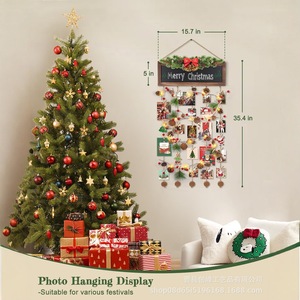Articles de mariage en bois populaires à l'international, pinces à photos murales, panneaux décoratifs suspendus, créations artisanales en bois avec pinces à photos, rénovation - Product Image 5
