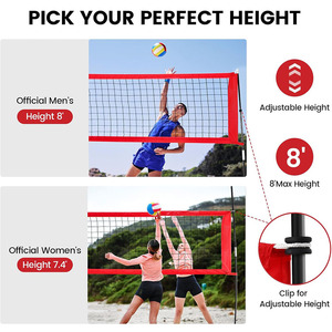 Xách tay đào tạo thực hành thiết lập có thể điều chỉnh chiều cao và ngay lập tức thiết lập bóng chuyền <span class=keywords><strong>Net</strong></span> 12 ft freestanding bóng chuyền <span class=keywords><strong>Net</strong></span> - Product Image 5