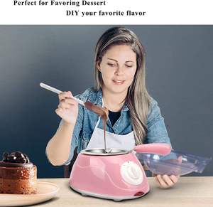 Pot à chocolat fondant, ensemble de <span class=keywords><strong>fondue</strong></span> au chocolat, mini appareil à <span class=keywords><strong>fondue</strong></span> électrique, appareil à faire des bonbons, pots chauffants, outils de cuisine - Product Image 4