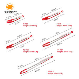 Pinzas <span class=keywords><strong>para</strong></span> servir <span class=keywords><strong>pizza</strong></span> comida giratoria Metal Mini silicona pequeña silicona <span class=keywords><strong>espagueti</strong></span> cocina pinzas de silicona - Product Image 2