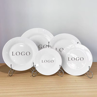Ventes en gros d'ensembles d'assiettes en céramique de porcelaine de haute qualité pour la restauration, la maison, l'hôtellerie, la vaisselle de table