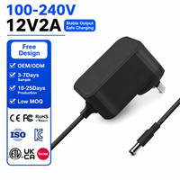 Adaptateur secteur USB KYT 12V 2A avec prise AU SAA 62368 AC DC 3,5 mm, charge rapide 24W, matériau PC, garantie 12 mois