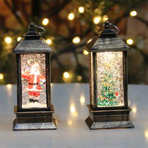Nuevas Llegadas: Mini Linterna de Agua LED Blanca Cálida de Plástico, Decoraciones Ecológicas con Nieve que Cae para Navidad, Hogar y Sala de Estar - Product Image 2