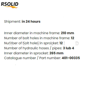 Motor de Traslación Final Rsoliddiesel 401-00335 para Excavadoras Hidráulicas 70 DH70 DX70 70LC 170403-00042, 401-00335B - Product Image 5