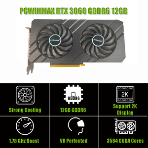การ์ดจอ PCWINMAX ประสิทธิภาพสูง RTX 3060 Ti 2060 Super 6GB 8GB 12GB ของแท้สำหรับเล่นเกมส์ คอมพิวเตอร์ตั้งโต๊ะ OEM ODM - Product Image 2