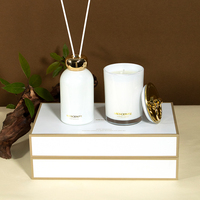 Ensemble diffuseur d'arômes de luxe Mescente, bougie parfumée à la cire de soja, décoration d'intérieur, Noël, Nouvel An, Nouvel An chinois, désodorisant