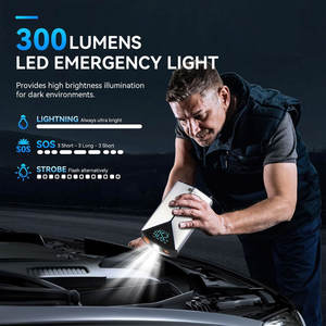 12V Portable 1000A voiture booster Lithium voiture saut démarreur avec compresseur d'air batterie externe d'urgence voiture saut démarreur - Product Image 3