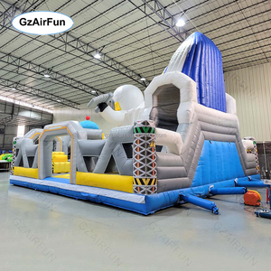 Tùy chỉnh ngoài trời lâu đài không gian Phi Hành Gia chủ đề lớn <span class=keywords><strong>Inflatable</strong></span> sân chơi thư bị trả lại trượt Trampoline thích hợp cho người lớn và trẻ em - Product Image 5