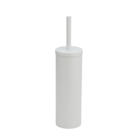 Porte-brosse de toilette en métal blanc moderne avec support de brosse en plastique pour salle de bain cuisine hôtels