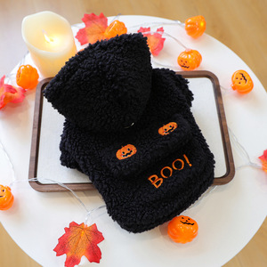 Ropa para Mascotas PETCIRCLE, Sudadera con Cabeza de Calabaza de Dibujos Animados para Perros Pequeños y Cachorros, Otoño/Invierno - Product Image 3
