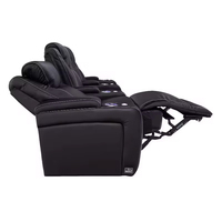 Echtes Leder Relaxsofa-Set Moderner Stil Luxuriöses Design Heimkino-Innenausstattung Medien-Lounge-Serie Maßanfertigung