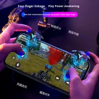 Manette de jeu WFUN A1 Mapping Turbo Fire Aim Button avec moteur de vibration, déclencheurs de tir physiques sensibles pour jeux mobiles