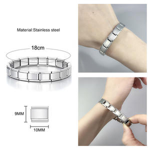 G2979 Wholesale Stainless Steel Splicing <strong>Bracelet</strong> Dainty Inoxydable Modular Watch Band Italian <strong>Charm</strong> <strong>Bracelets</strong> for Unisex - Product Image 6