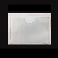 Pochettes autocollantes en PVC souple pour pare-brise de voiture, porte-étiquettes en vinyle, porte-cartes de visite, porte-permis, porte-billets, porte-prix