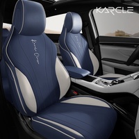 Housses de siège auto en fibre synthétique entièrement enveloppantes avec broderie, coussins sur mesure toutes saisons pour BYD Song Plus DM-i