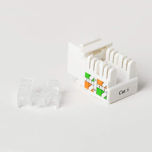 Module réseau RJ45 Keystone Cat6 sans outil à 90 degrés avec capuchon transparent, <span class=keywords><strong>prise</strong></span> femelle pour plaque murale Ethernet - Product Image 4