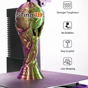 STING3D Dây Tóc Máy In 3D PLA Magic Dây Tóc PLA In 3D Nhiều Màu Ba Màu 1.75Mm Dây Tóc Ba Màu Sáng Bóng - Product Image 2