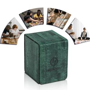 Étui de protection pour jeux de cartes en cuir PU mat anti-rayures avec rabat pour jeux de société - Product Image 2