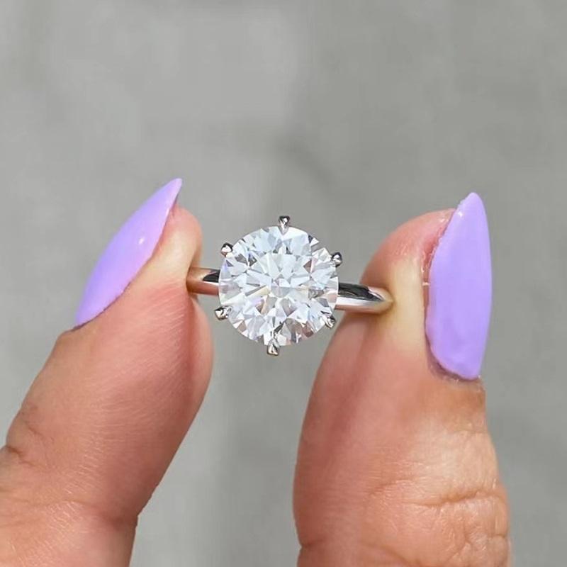 18K ไวท์ 3CT