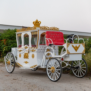 Chariot de chevaux royal populaire, classique, blanc, de luxe, pour mariage, événement, fête, décoration, chariot de chevaux royal électrique - Product Image 2