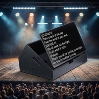 Nouveau téléprompteur portable grand écran 27-55 pouces, écran haute luminosité, téléprompteur de scène, moniteur de sol pour événements