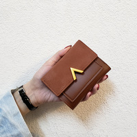 Dompet wanita merek kulit Pu desain keren grosir kustom kartu kredit