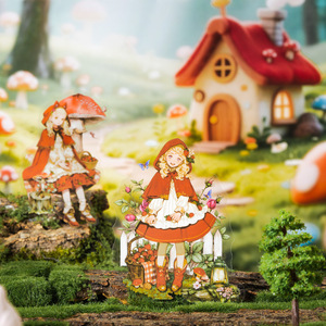 10 pegatinas por paquete Serie de aventuras de <span class=keywords><strong>cuento</strong></span> de hadas Pegatinas de collage con temática de <span class=keywords><strong>cuento</strong></span> de hadas para decorar tu diario - Product Image 1
