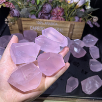 Quartz Rose de Madagascar de Haute Qualité, Cristal Rose Naturel de Forme Libre, Pierre Précieuse Polygone Irrégulière, Énergie de Guérison, Vente en Gros pour Décoration et Cadeau