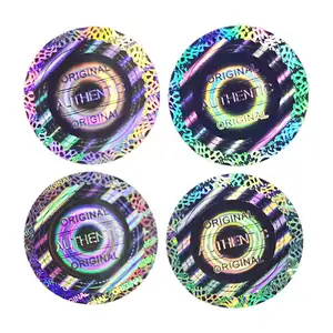 Numéros de peinture uniques 3d autocollants d'identification hologramme Unique inviolable pour cils autocollants d'étiquette Laser holographique