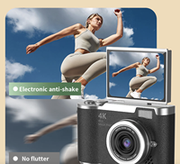 Appareil photo numérique pour enfants K007 4K 64MP avec écran rabattable de 2,4 pouces, zoom 16X, mise au point automatique, caméra de vlogging avec jeux, cadeau pour enfants