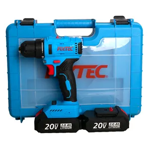 FIXTEC Heavy Duty 20V Brushless Drill Machine China Cordless Tool Combo Kits with 2 Batteries and Charger