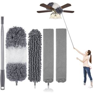 Cross-border Hot-selling Sofa Bed Bottom Dust <b>Brush</b> with Stainless Steel Handle Nylon Material Household <b>Cleaning</b> Retractable - Product Image 1