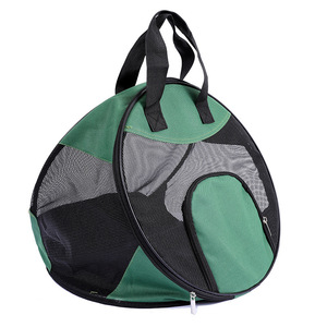 Portable Cat Carrier Round 40x40x40cm Soft-Sided Breathable Mesh Pet <b>Transport</b> Bag for Cats Vaccination Spaying Neutering - Product Image 5