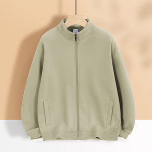 Sudadera Unisex con Cierre y Cuello Alto, Forrada de Felpa de Algodón, Ropa de Trabajo, Ropa de Abrigo para Otoño e Invierno - Product Image 1