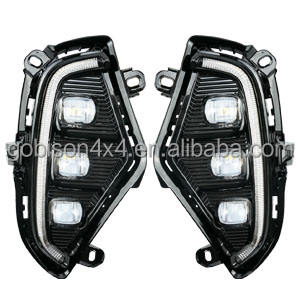 Gobison желтый указатель поворота бампер лампа дневного света для <span class=keywords><strong>Toyota</strong></span> RAV4 2018 2019 2020 2021 2022 противотуманные фары - Product Image 5