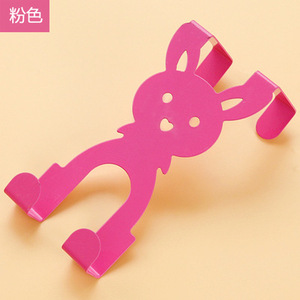 No Drill Cartoon Rabbit Door Hook Creative Iron Over-The-Door <b>Hanger</b> for Clothes Hats Bags - <b>Space</b> <b>Saving</b> Durable Door Back Hook - Product Image 3
