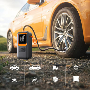 Compresseur d'air portable électrique pour voiture, sans fil, rechargeable, numérique, haute pression, 150 psi, <span class=keywords><strong>gonfleur</strong></span> de pneus - Product Image 2