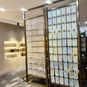 ฉากกั้นสแตนเลสตกแต่งใหม่2025รั้วเหล็กลาสตัดด้วยเลเซอร์พาร์ทิชันผนังกระจกกั้น - Product Image 3