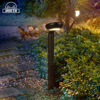 Lampe solaire LED haute puissance à haut lumen, étanche IP65, avec capteur de lumière, 6000K lumière du jour, en alliage d'aluminium, télécommande pour jardin et pelouse