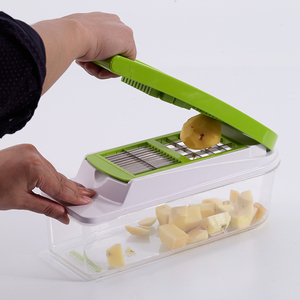 Échantillon gratuit 3 lame main appuyant sur robot <span class=keywords><strong>culinaire</strong></span> dicer <span class=keywords><strong>hachoir</strong></span> - Product Image 1