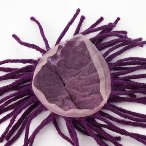 Pleine dentelle <span class=keywords><strong>homme</strong></span> pièce coloré <span class=keywords><strong>violet</strong></span> <span class=keywords><strong>cheveux</strong></span> longs pour <span class=keywords><strong>homme</strong></span> noir dreadlocks <span class=keywords><strong>cheveux</strong></span> - Product Image 2