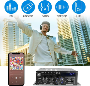 Amplificateur Bluetooth AK-380 avec télécommande 2.0 CH AMP HiFi stéréo aigus basses récepteur Audio FM pour haut-parleur passif barre de <span class=keywords><strong>voiture</strong></span> - Product Image 4