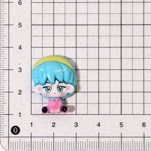 Colgantes de resina de chica mágica con base plana para pegamento cremoso, accesorio DIY para fundas de teléfono, figura femenina de fantasía, material para manualidades - Product Image 4