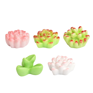 Plantas Kawaii, Flores de Resina, Cabujones Planos para Manualidades, Decoración de Jardín en Miniatura - Product Image 6
