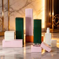 Pot à crème triangulaire en verre 30g/50g, flacon de sérum/lotion 100ml/120ml, emballages cosmétiques pour échantillons de soins de la peau