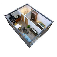 Precios Increíbles, Casa Prefabricada Tipo Contenedor, Diseño Moderno Desmontable, Resistente al Viento, para Vivienda Residencial